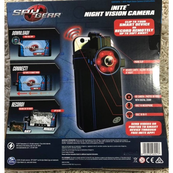 Spy Gear Toys Spy Gear Inite Night Vision Camera For Iphone Poshmark